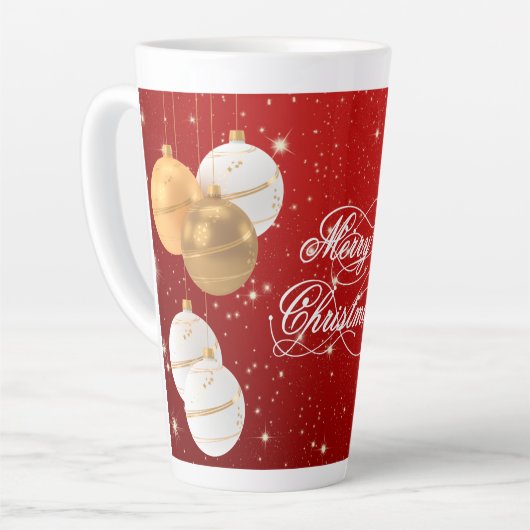 kerstballen latte mok (Linkerhoek)