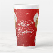 kerstballen latte mok (Voorkant)