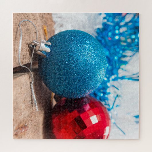 kerstballen legpuzzel (Horizontaal)