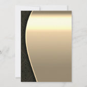 Kerstballen, licht Damascus Gold-kerstfeest Kaart (Achterkant)