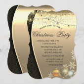 Kerstballen, licht Damascus kerstfeest Kaart (Voorkant / Achterkant)