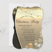 Kerstballen, licht Damascus kerstfeest Kaart (Voorkant)