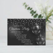 Kerstballen, lichte Kerst van het Bedrijf Kaart (Staand voorkant)