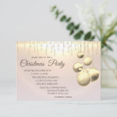 kerstballen, lichte kerstfeest kaart (Staand voorkant)