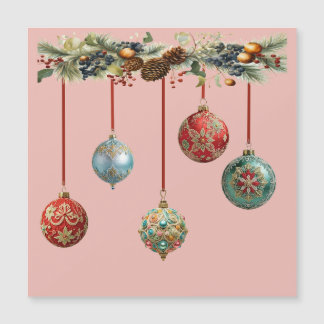 Kerstballen Magnetische Kaart