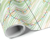 kerstballen met een lichte vakantieverval cadeaupapier (Rol Hoek)