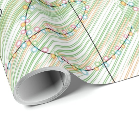 kerstballen met een lichte vakantieverval cadeaupapier (Rol Hoek)