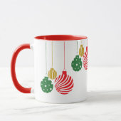 Kerstballen ophangen mok (Links)