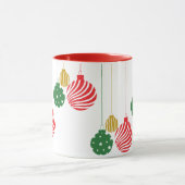 Kerstballen ophangen mok (Midden)