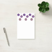 Kerstballen Paars Goud Kerstversiering Post-it® Notes (Kantoor)