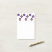 Kerstballen Paars Goud Kerstversiering Post-it® Notes (Op bureau)
