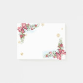 Kerstballen, Pijnboomtak Boog Post-it® Notes (Voorkant)