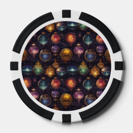 Kerstballen Poker Chips (Voorkant)