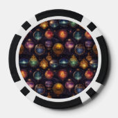 Kerstballen Poker Chips (Achterkant)