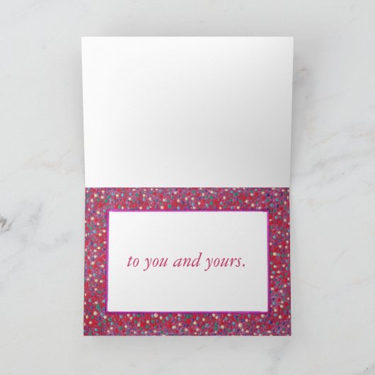 Kerstballen Prettige feestdagen grenskaarten (Binnen)