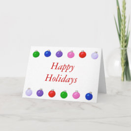 kerstballen Prettige feestdagen wenskaart Kaart