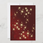 Kerstballen Red Lights Sparkle Company Party Kaart (Achterkant)