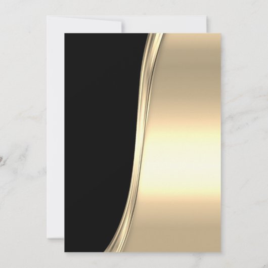 kerstballen, rood, boog, gouden partij kaart (Achterkant)