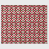 Kerstballen Rood en Groen Cadeaupapier (Vlak)