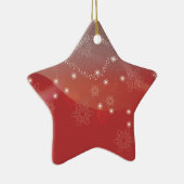 Kerstballen rood kerstfeest keramisch ornament (Rechts)