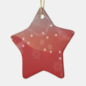 Kerstballen rood kerstfeest keramisch ornament (Links)