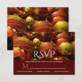 Kerstballen RSVP Kaartje (Voorkant / Achterkant)