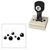 kerstballen rubberstempel (Gestempeld)