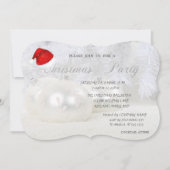 kerstballen, Santa Hat, kerstfeest bedrijf Kaart (Voorkant)