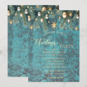 kerstballen, Sars Company Party Kaart (Voorkant / Achterkant)