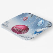 Kerstballen Sneeuw Kerst Papier Bord (Gebogen)
