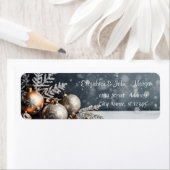 Kerstballen, Sneeuwvlokken Grijs Etiket (Insitu)