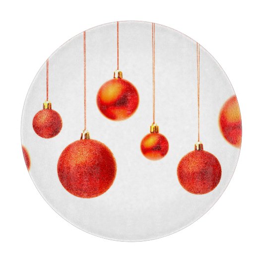 kerstballen snijplank (Voorkant)