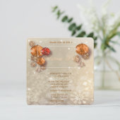 Kerstballen, Snowflakes, Corporate Party Kaart (Staand voorkant)