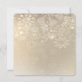 Kerstballen, Snowflakes, Corporate Party Kaart (Achterkant)