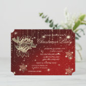 Kerstballen, Snowflakes, Kerst van het Bedrijf Kaart (Staand voorkant)