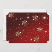 Kerstballen, Snowflakes, Kerst van het Bedrijf Kaart (Achterkant)