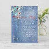 Kerstballen, Snowflakes, Korte Partij Kaart (Staand voorkant)