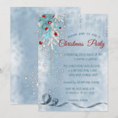 Kerstballen, Snowflakes, Sterren, Korte Partij Kaart (Voorkant / Achterkant)