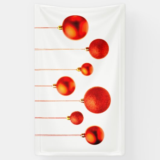 kerstballen spandoek (Verticaal)
