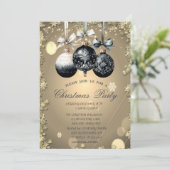 Kerstballen, Sterren Kerstmis Bedrijf Partij Kaart (Staand voorkant)