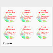 Kerstballen Sticker - Groot (Vel)