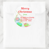 Kerstballen Sticker - Groot (Tas)