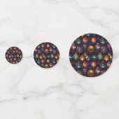 Kerstballen tafel Confetti (Achterkanten)