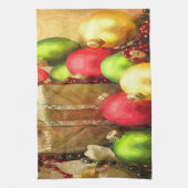kerstballen theedoek (Verticaal)