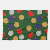 kerstballen theedoek (Horizontaal)