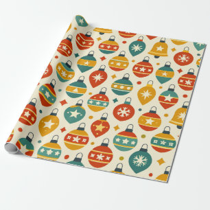 Kerstballen uit grootmoeders tijd cadeaupapier