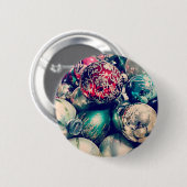 Kerstballen uit grootmoeders tijd ronde button 5,7 cm (Voorkant /achterkant)