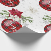 Kerstballen van vreugde cadeaupapier (Hoek)