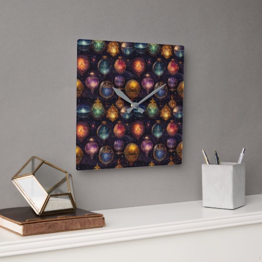 Kerstballen Wandklok (Kantoor)