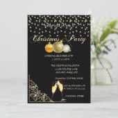 kerstballen, Wine Glass Company kerst Kaart (Staand voorkant)